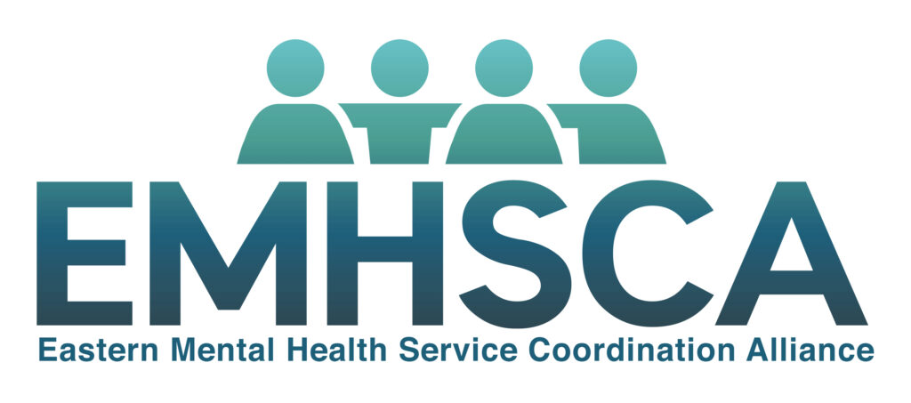 Logo with people icons and the letters EMHSCA